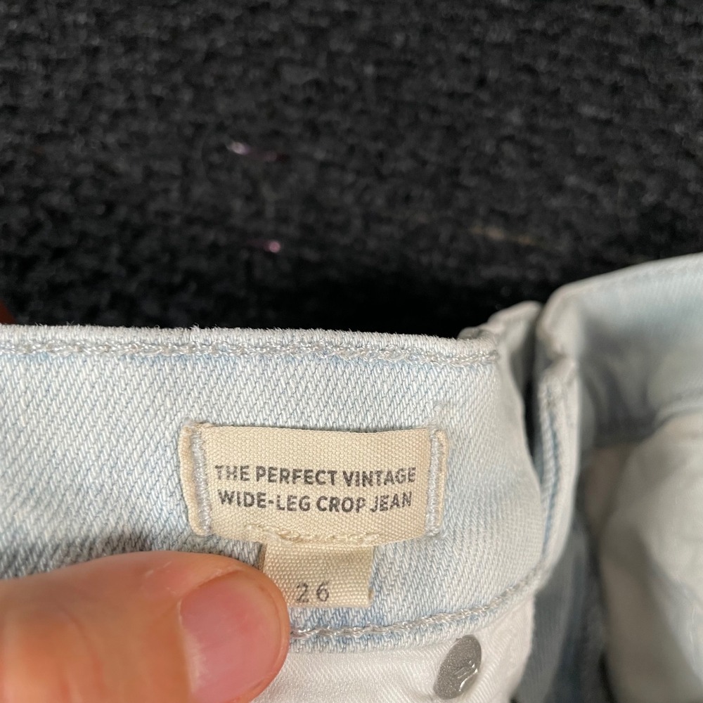 Madewell Sky Blue Wide Leg Jeans - Picture 4 of 9